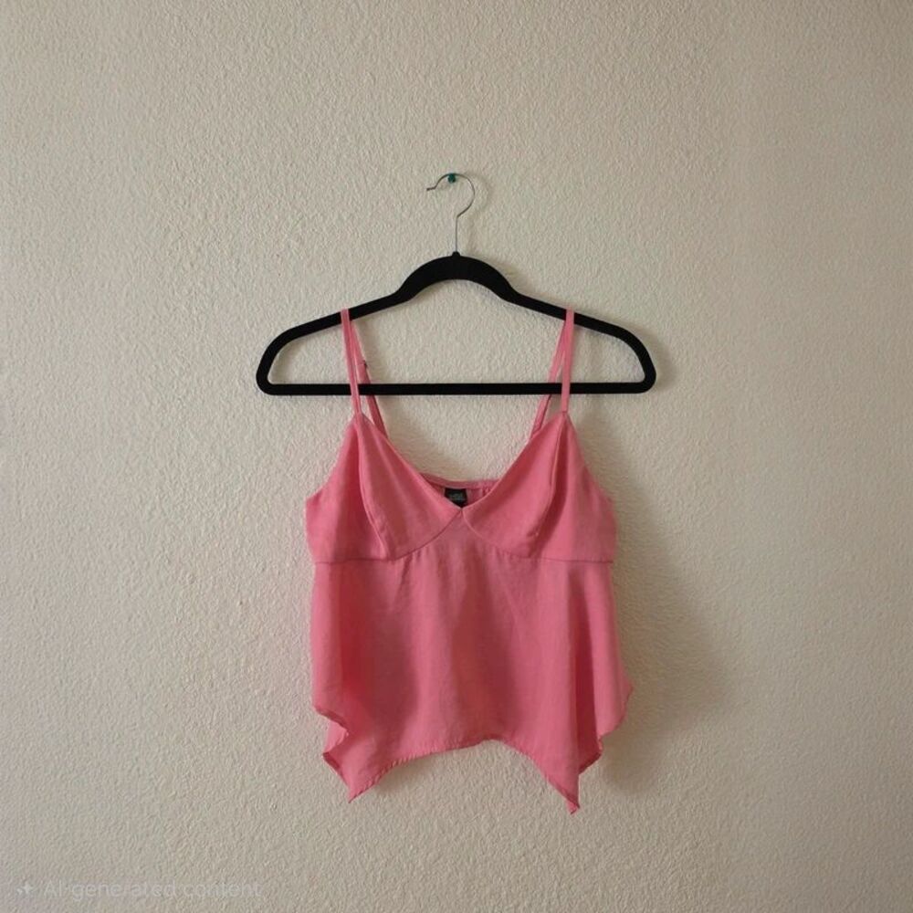 Wild Fable Pink Flowy Summer Tank Top Size S Adjustable Straps
